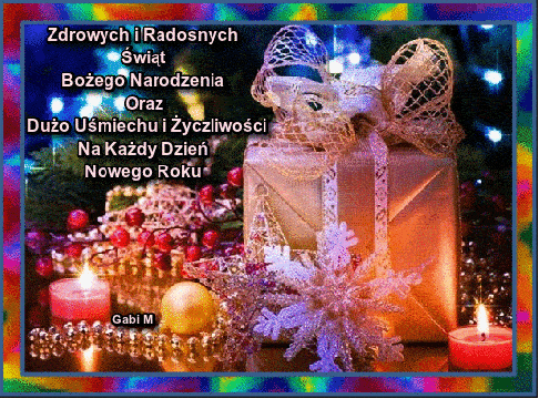 Kartka Radosnych �wi�t i Wiele �yczliwo�ci na Nowy Rok !