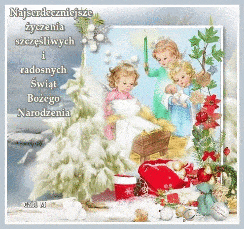 Kartka Szcz�liwych i Radosnych �wi�t Bo�ego Narodzenia!