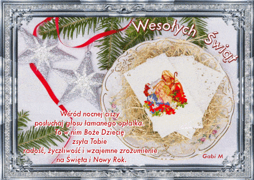 Kartka Rado�ci i �yczliwo�ci na �wi�ta i Nowy Rok !