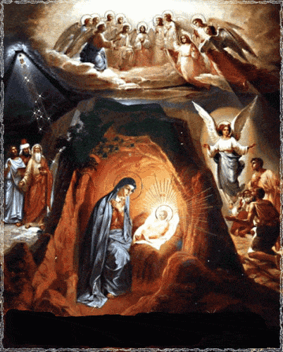 Kartka W ubogiej stajence narodzi�a si� Mi�o��!