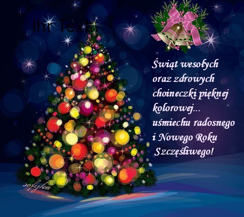 Kartka �wi�t weso�ych oraz zdrowych  