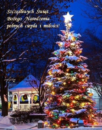 Kartka �ycz� Ci �wi�t pe�nych ciep�a i mi�o�ci!