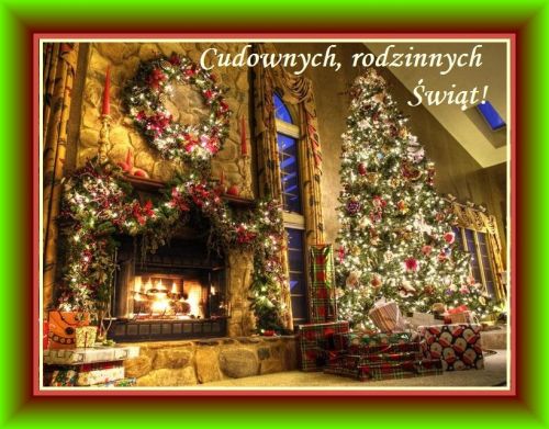 Kartka Cudownych, rodzinnych �wi�t Narodzenia!