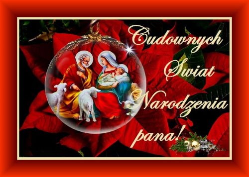 Kartka B�ogos�awionych, spokojnych �wi�t Narodzenia Pana!