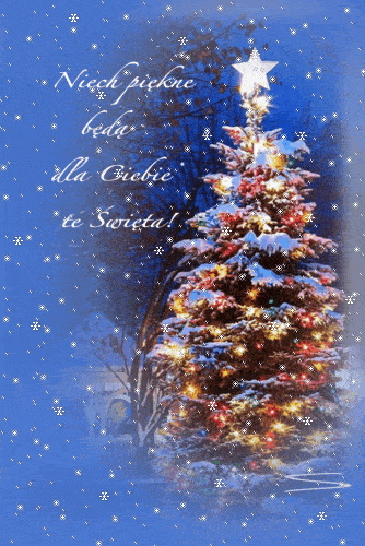 Kartka Niech pi�kne b�d� dla Ciebie te �wi�ta...