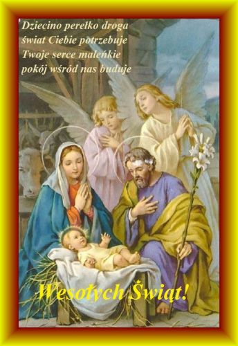 Kartka Niech Dzieci�tko Wam b�ogos�awi...