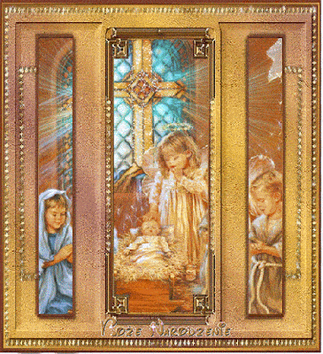 Kartka Male�ka mi�o�� w ��obie �pi... Radosnych �wi�t!