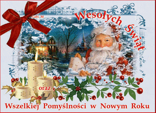 Kartka Weso�ych �wi�t oraz Pomy�lno�ci w Nowym Roku !