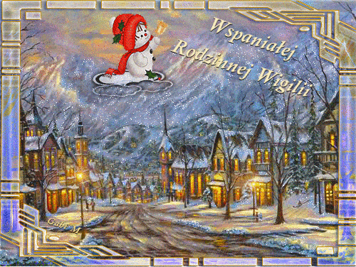 Kartka Wspania�ej Rodzinnej Wigilii i Pi�knych �wi�t 