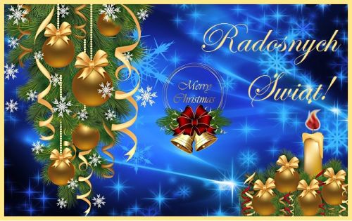 Kartka Radosnych i udanych �wi�t Bo�ego Narodzenia!