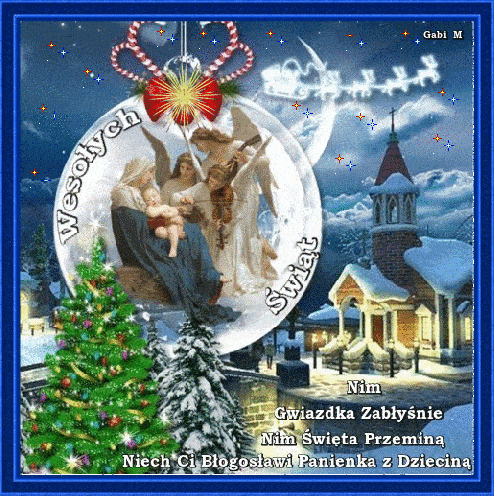 Kartka Niech Ci B�ogos�awi Panienka z Dziecin�...