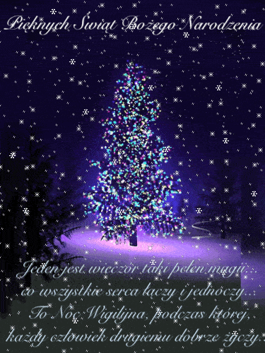 Kartka Jest Wiecz�r taki pe�en magii...