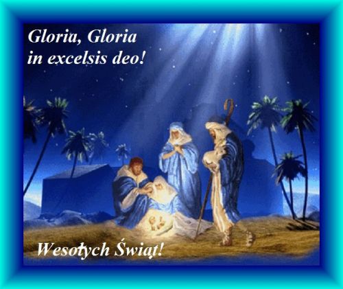 Kartka Gloria, Gloria in excelsis deo!