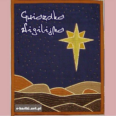 Kartka Gwiazdka Wigilijna