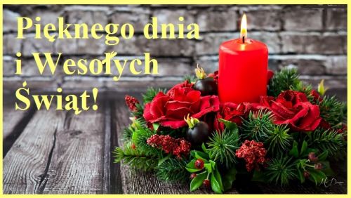 Kartka Pi�knego Dnia i Weso�ych �wi�t!