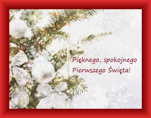 Kartka Pi�knego, spokojnego Pierwszego �wi�ta