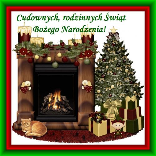Kartka Cudownych, rodzinnych �wi�t Narodzenia Pana!