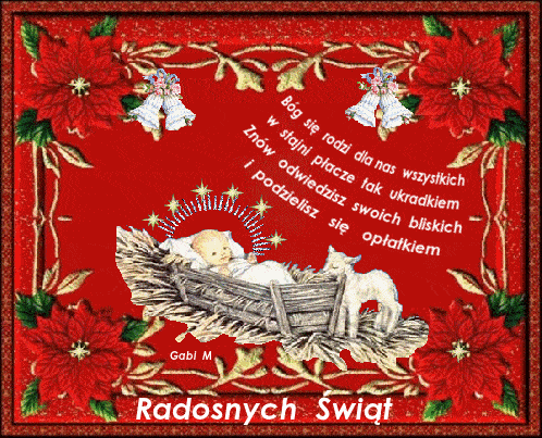 Kartka B�g si� rodzi dla nas wszystkich ...