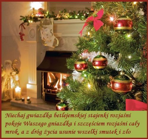 Kartka Radosnych �wi�t w rodzinnej, magicznej atmosferze