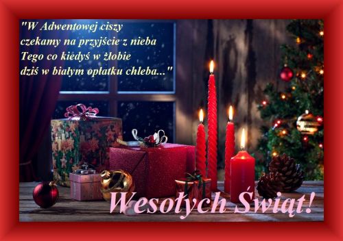 Kartka Oto Pan B�g przyjdzie! Weso�ych �wi�t!