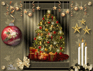 Kartka Niech blask choinki rozweseli Wasze serca!