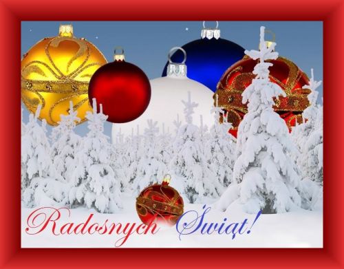 Kartka Rado�nie prze�ytych �wi�t!