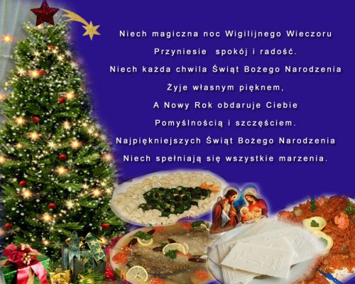Kartka Wigilijne �yczenia