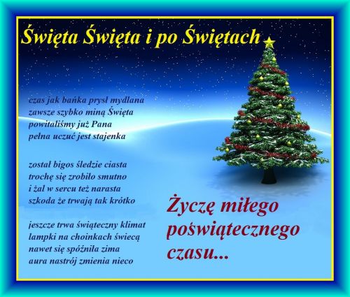 Kartka �ycz� mi�ego po�wi�tecznego czasu...