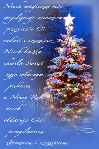 Kartka Niech magiczna moc wigilijnego wieczoru...