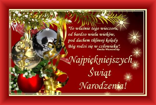 Kartka Najpi�kniejszych �wi�t Narodzenia Pa�skiego!