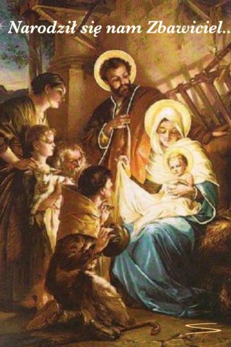 Kartka Narodzi� si� nam Zbawiciel...
