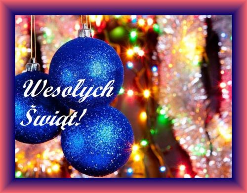 Kartka Pi�knych, weso�ych �wi�t!