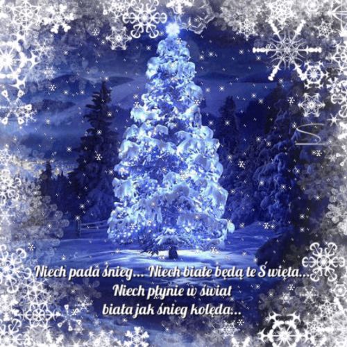 Kartka Niech pada �nieg...