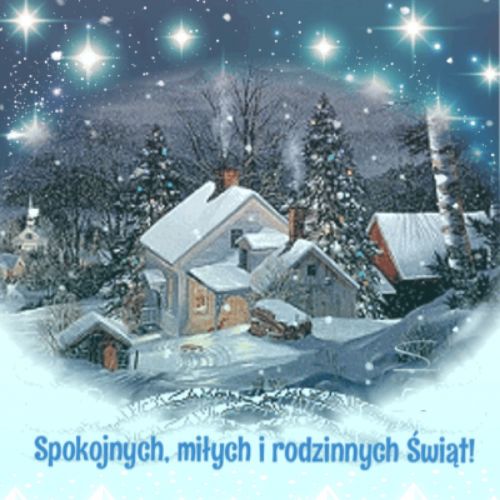 Kartka Spokojnych, mi�ych i rodzinnych �wi�t!