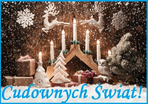 Kartka Cudownych �wi�t, wype�nionych mi�o�ci� i nadzieja!