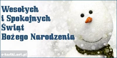 Kartka Weso�ych i Spokojnych �wi�t