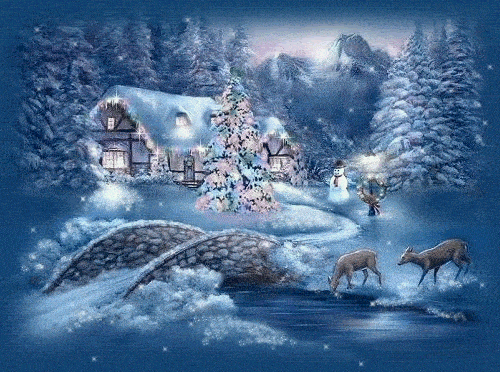 Kartka Bia�ych cudownych �wi�t Bo�ego Narodzenia!