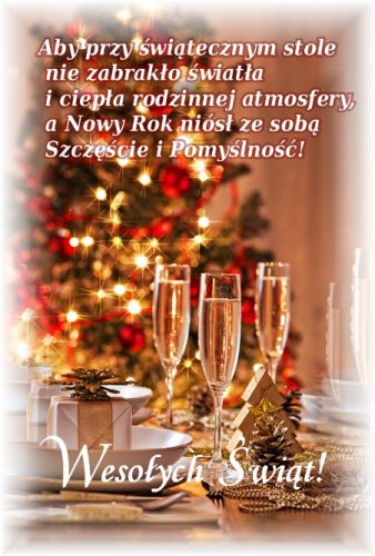 Kartka Niech pi�kne b�d� dla Was te �wi�ta!