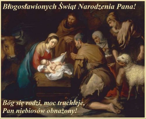 Kartka B�ogos�awionych �wi�t Narodzenia Pana!