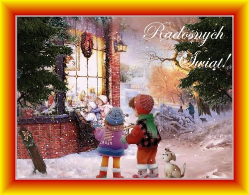 Kartka Prze�yj te �wi�ta w mi�o�ci i nadziei!