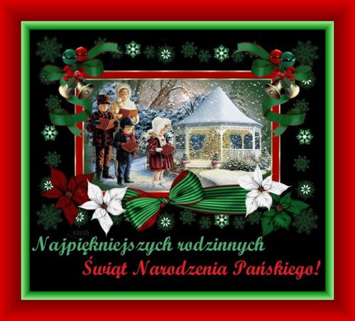 Kartka Najpi�kniejszych rodzinnych �wi�t!