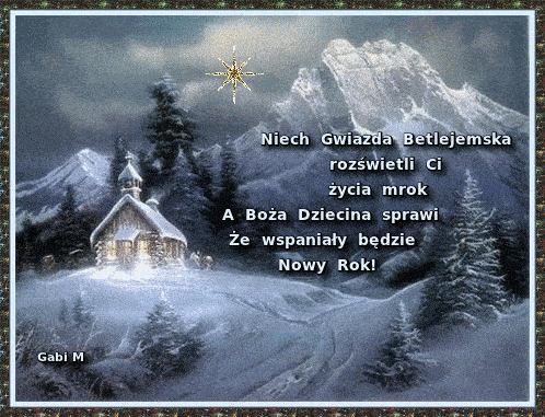 Kartka Niech Gwiazda Betlejemska....