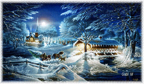 Kartka W grudniow� cich� noc...