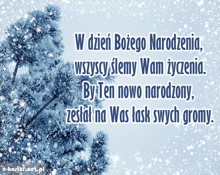 Kartka W dzie� Bo�ego Narodzenia...