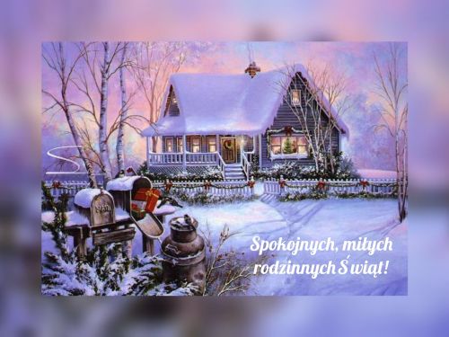 Kartka Spokojnych i mi�ych �wi�t !