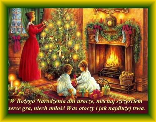 Kartka Niech mi�o�� Was otoczy w te �wi�ta!