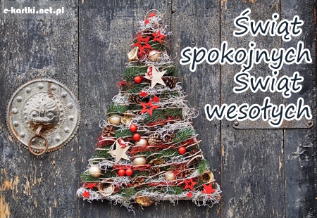 Kartka �wi�t spokojnych, �wi�t weso�ych