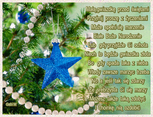 Kartka Ma�� Gwiazdk� Przed �wi�tami ....