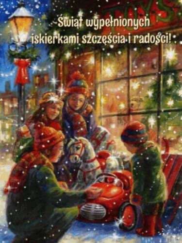 Kartka �wi�t nios�cych szcz�cie i rado��!
