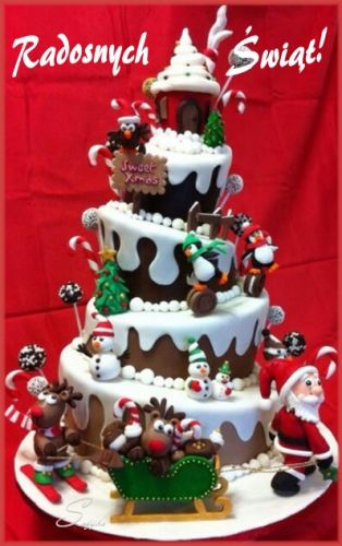Kartka Niech radosne i s�odkie b�d� te �wi�ta !